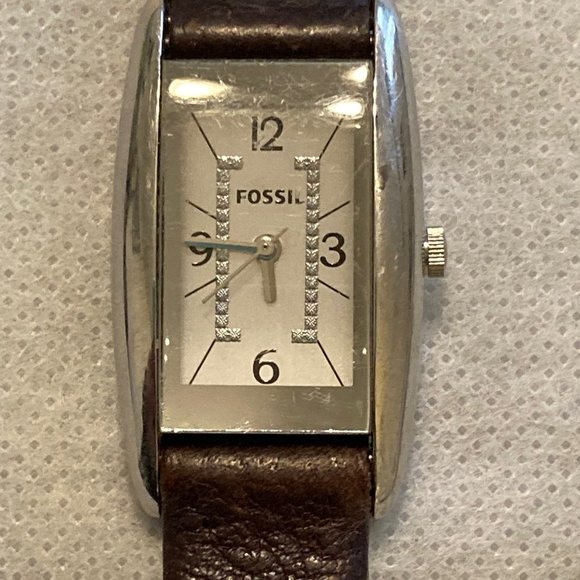 Fossil silver and rhinestone watch - Picture 2 of 4